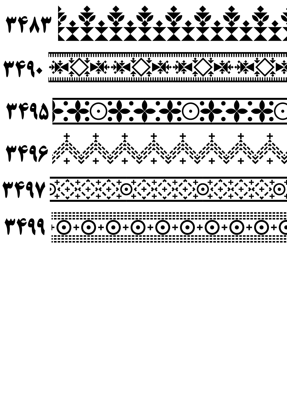 بنوک 3483 تا 3499